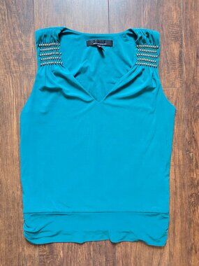 WHBM Sleeveless Teal Women's Top, X-small